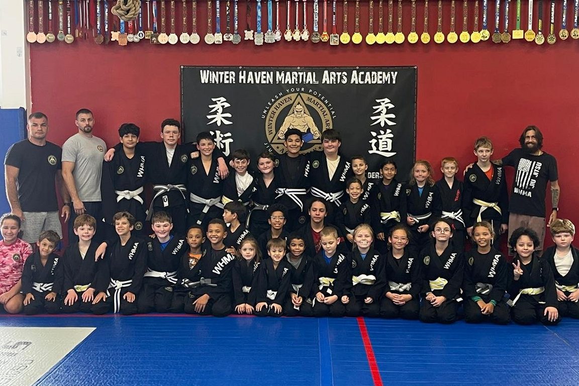 Kids martial arts class at Winter Haven Martial Arts Academy