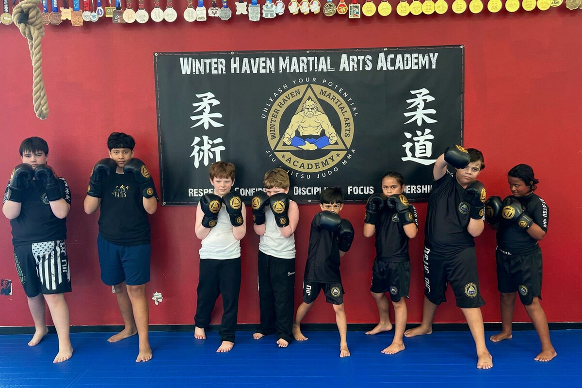 Homeschool students training boxing in Winter Haven, Florida